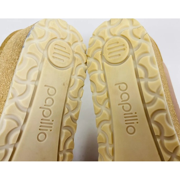 PAPILLIO By BIRKENSTOCK NAMICA SZ 39/8 RIVETS WEDGE HEEL MULE SANDAL PALE PINK - Picture 7 of 7